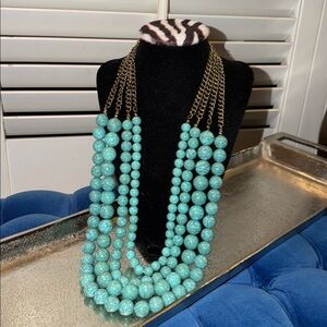 Sugar Fix Turquoise Beaded Necklace